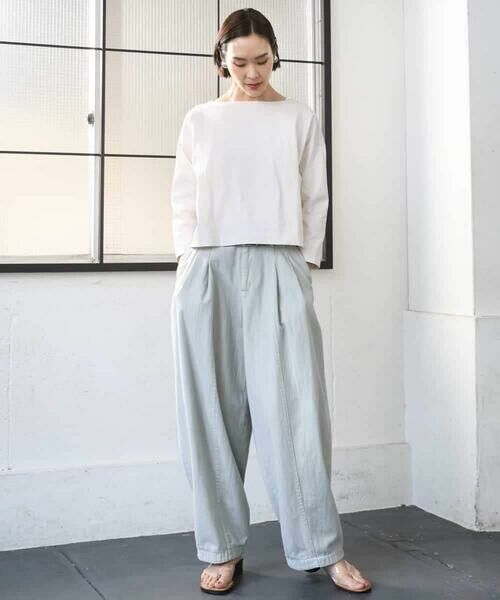 MICHEL KLEIN / ミッシェルクラン チノ・ワークパンツ | [セットアップ対応]デニムバレルパンツ | 詳細5