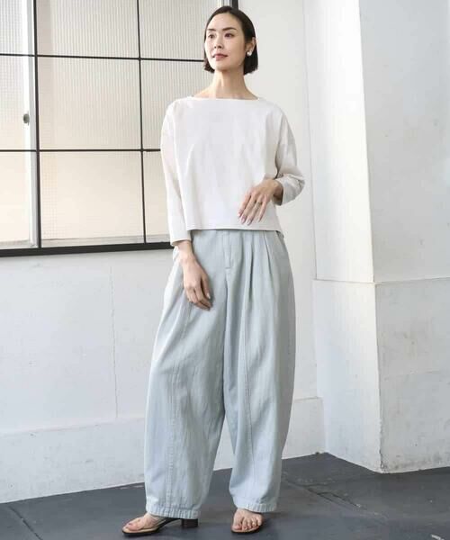 MICHEL KLEIN / ミッシェルクラン チノ・ワークパンツ | [セットアップ対応]デニムバレルパンツ | 詳細6