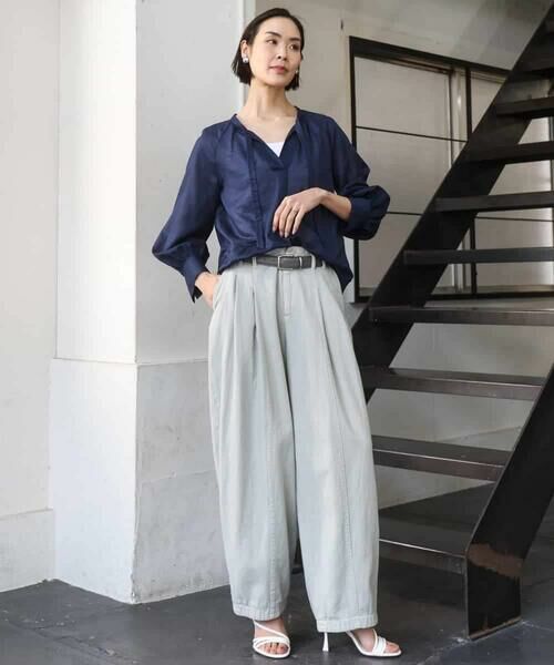 MICHEL KLEIN / ミッシェルクラン チノ・ワークパンツ | [セットアップ対応]デニムバレルパンツ | 詳細9