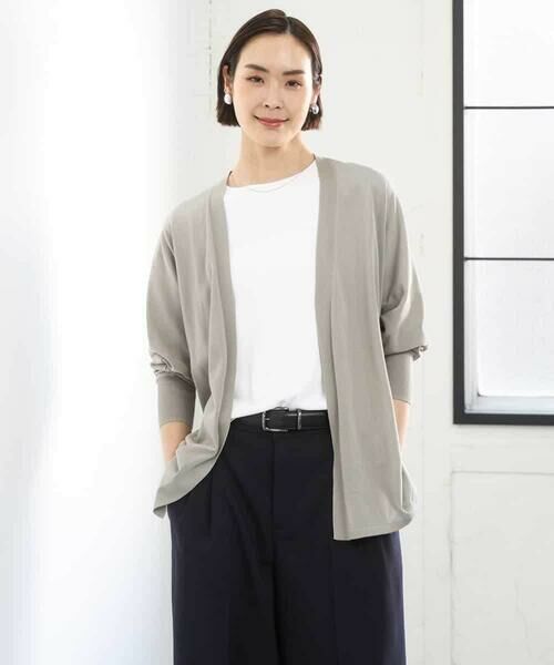 MICHEL KLEIN / ミッシェルクラン カーディガン・ボレロ | ドルマンスリーブ トッパーカーディガン | 詳細5