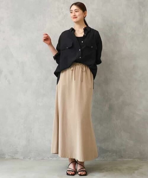 MICHEL KLEIN / ミッシェルクラン シャツ・ブラウス | シアーツイルオーバーシャツ | 詳細2