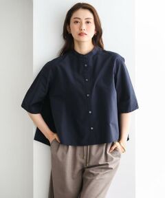 MICHEL KLEIN / ミッシェルクラン シャツ・ブラウス | バンドカラーテントラインシャツ