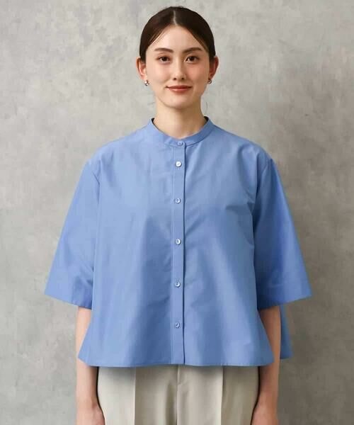 MICHEL KLEIN / ミッシェルクラン シャツ・ブラウス | バンドカラーテントラインシャツ | 詳細19