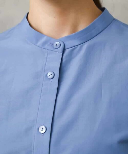 MICHEL KLEIN / ミッシェルクラン シャツ・ブラウス | バンドカラーテントラインシャツ | 詳細23