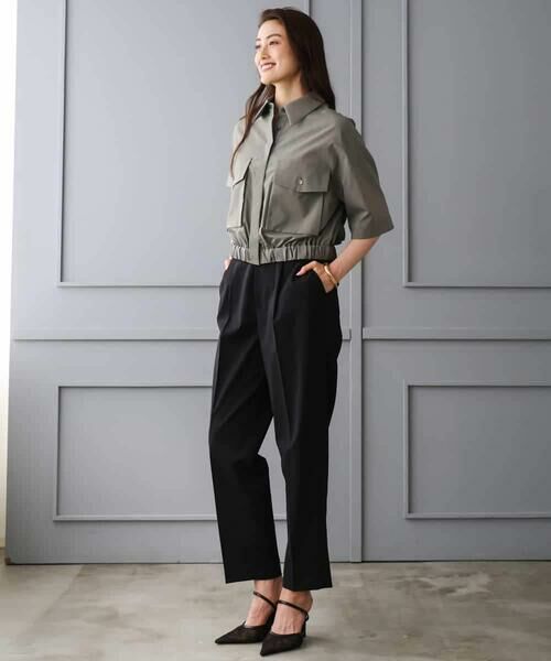 MICHEL KLEIN / ミッシェルクラン シャツ・ブラウス | [セットアップ対応]ダブルポケットシャツブルゾン | 詳細13