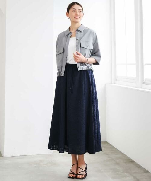 MICHEL KLEIN / ミッシェルクラン シャツ・ブラウス | [セットアップ対応]ダブルポケットシャツブルゾン | 詳細17