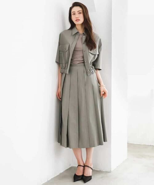 MICHEL KLEIN / ミッシェルクラン シャツ・ブラウス | [セットアップ対応]ダブルポケットシャツブルゾン | 詳細2