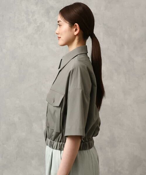 MICHEL KLEIN / ミッシェルクラン シャツ・ブラウス | [セットアップ対応]ダブルポケットシャツブルゾン | 詳細26