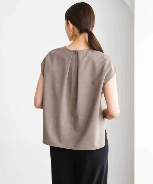 MICHEL KLEIN / ミッシェルクラン シャツ・ブラウス | [セットアップ対応]フレンチスリーブブラウス | 詳細14