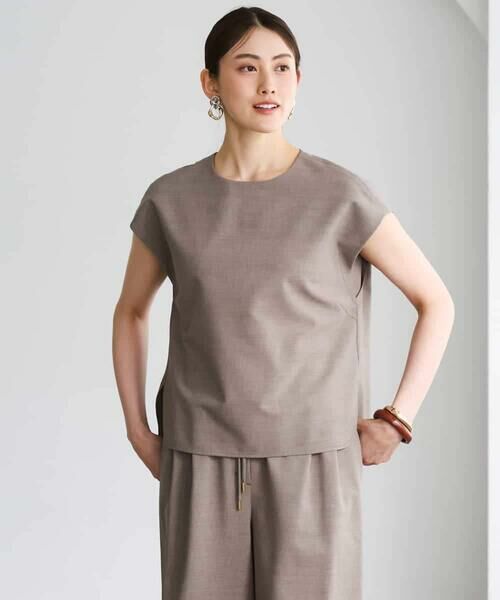 MICHEL KLEIN / ミッシェルクラン シャツ・ブラウス | [セットアップ対応]フレンチスリーブブラウス | 詳細8