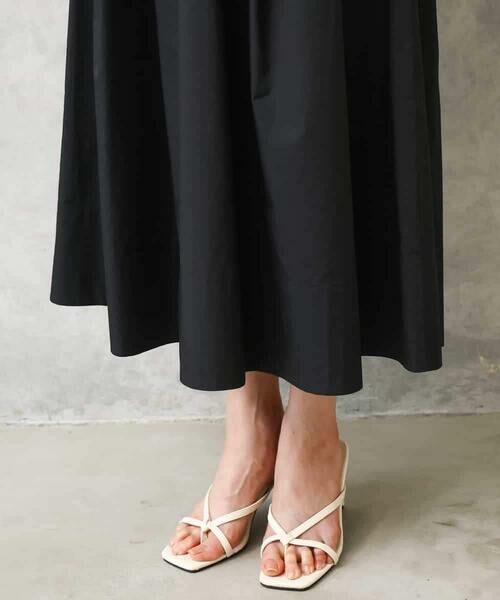 MICHEL KLEIN / ミッシェルクラン ロング・マキシ丈ワンピース | フレンチスリーブフレアワンピース | 詳細18