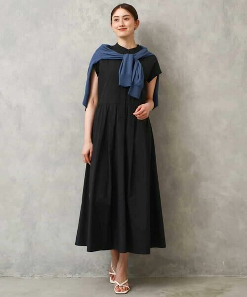 MICHEL KLEIN / ミッシェルクラン ロング・マキシ丈ワンピース | フレンチスリーブフレアワンピース | 詳細3