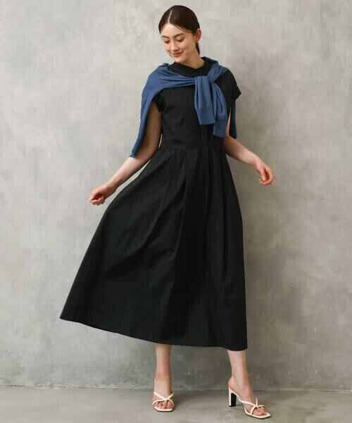 MICHEL KLEIN / ミッシェルクラン ロング・マキシ丈ワンピース | フレンチスリーブフレアワンピース | 詳細4