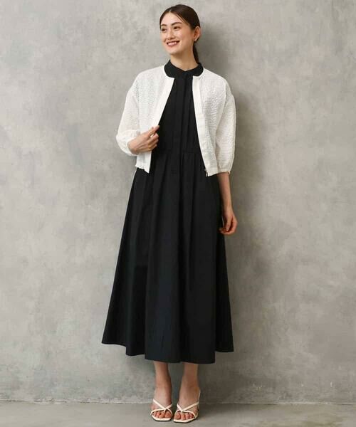 MICHEL KLEIN / ミッシェルクラン ロング・マキシ丈ワンピース | フレンチスリーブフレアワンピース | 詳細6