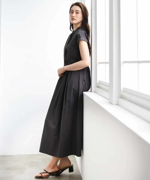 MICHEL KLEIN / ミッシェルクラン ロング・マキシ丈ワンピース | フレンチスリーブフレアワンピース | 詳細9