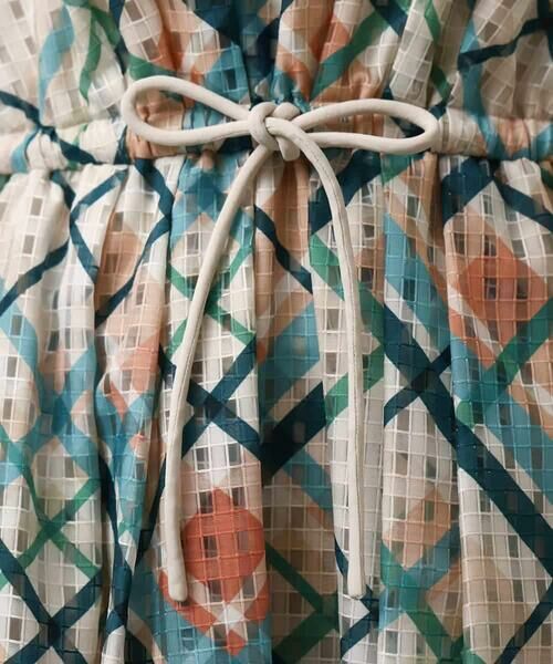 MICHEL KLEIN / ミッシェルクラン ロング・マキシ丈ワンピース | [オリジナルプリント]チェックギャザーワンピース | 詳細13