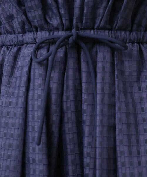 MICHEL KLEIN / ミッシェルクラン ロング・マキシ丈ワンピース | シアーチェックジャガードワンピース | 詳細8