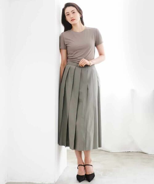 MICHEL KLEIN / ミッシェルクラン ロング・マキシ丈スカート | [セットアップ対応]プリーツスカート | 詳細6