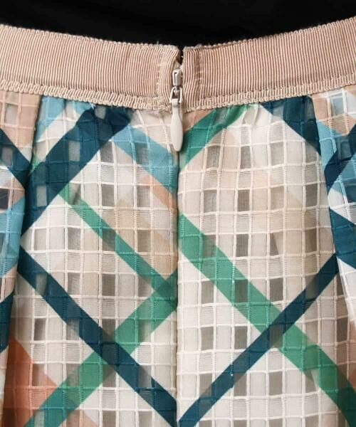 MICHEL KLEIN / ミッシェルクラン ロング・マキシ丈スカート | [オリジナルプリント]チェックフレアスカート | 詳細22