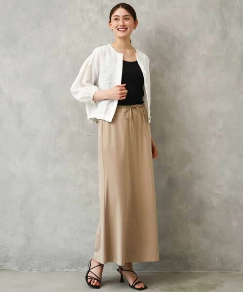 MICHEL KLEIN / ミッシェルクラン ロング・マキシ丈スカート | [セットアップ対応]ヴィンテージサテンフレアスカート | 詳細14