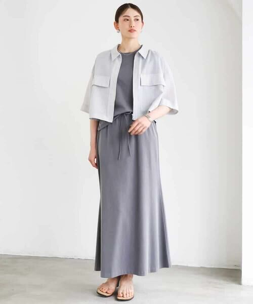 MICHEL KLEIN / ミッシェルクラン ロング・マキシ丈スカート | [セットアップ対応]ヴィンテージサテンフレアスカート | 詳細22