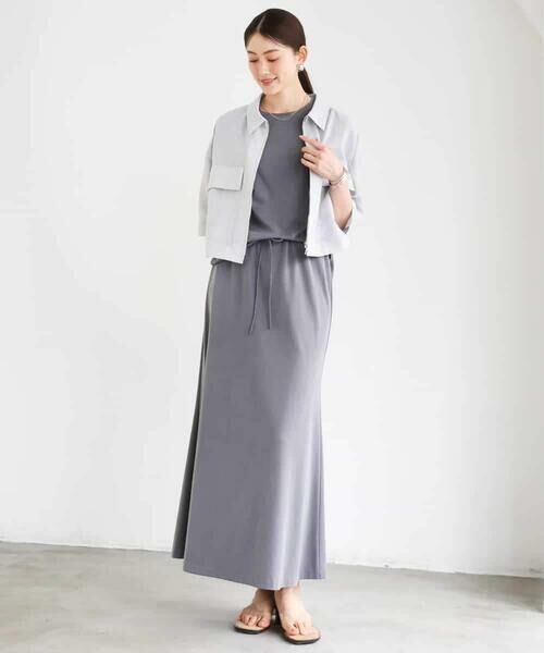 MICHEL KLEIN / ミッシェルクラン ロング・マキシ丈スカート | [セットアップ対応]ヴィンテージサテンフレアスカート | 詳細23