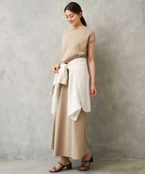 MICHEL KLEIN / ミッシェルクラン ロング・マキシ丈スカート | [セットアップ対応]ヴィンテージサテンフレアスカート | 詳細6