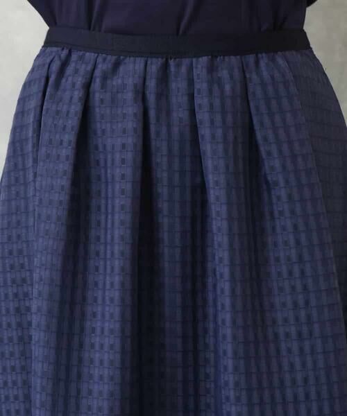 MICHEL KLEIN / ミッシェルクラン ロング・マキシ丈スカート | シアーチェックジャガードフレアスカート | 詳細16