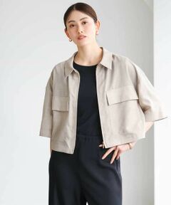 MICHEL KLEIN / ミッシェルクラン ステンカラーコート | シアーシャツブルゾン