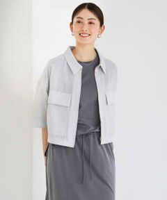 MICHEL KLEIN / ミッシェルクラン ステンカラーコート | シアーシャツブルゾン