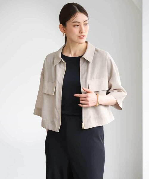 MICHEL KLEIN / ミッシェルクラン ステンカラーコート | シアーシャツブルゾン | 詳細1