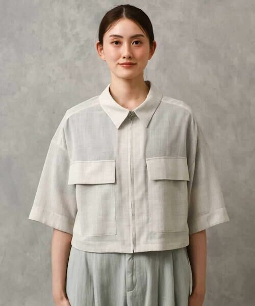 MICHEL KLEIN / ミッシェルクラン ステンカラーコート | シアーシャツブルゾン | 詳細19