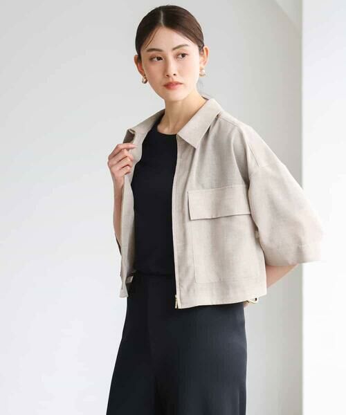 MICHEL KLEIN / ミッシェルクラン ステンカラーコート | シアーシャツブルゾン | 詳細2