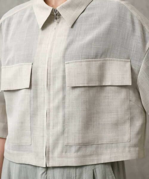 MICHEL KLEIN / ミッシェルクラン ステンカラーコート | シアーシャツブルゾン | 詳細25