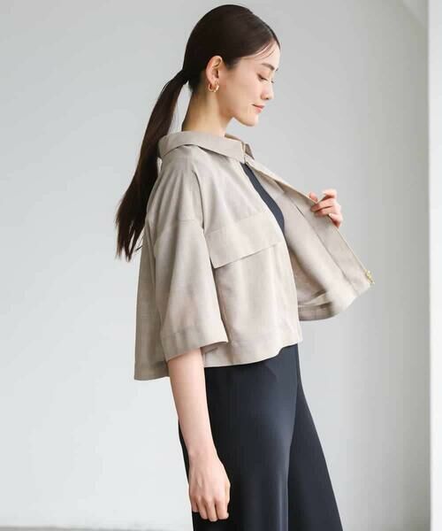 MICHEL KLEIN / ミッシェルクラン ステンカラーコート | シアーシャツブルゾン | 詳細3