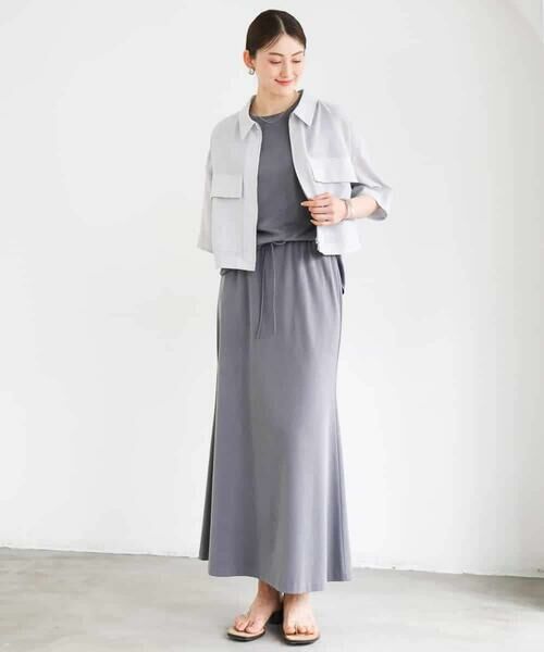 MICHEL KLEIN / ミッシェルクラン ステンカラーコート | シアーシャツブルゾン | 詳細9