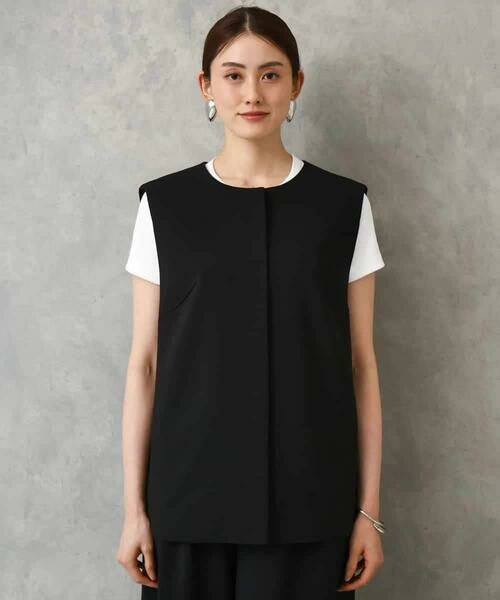 MICHEL KLEIN / ミッシェルクラン ノーカラージャケット | [セットアップ対応]ノーカラージレ | 詳細28