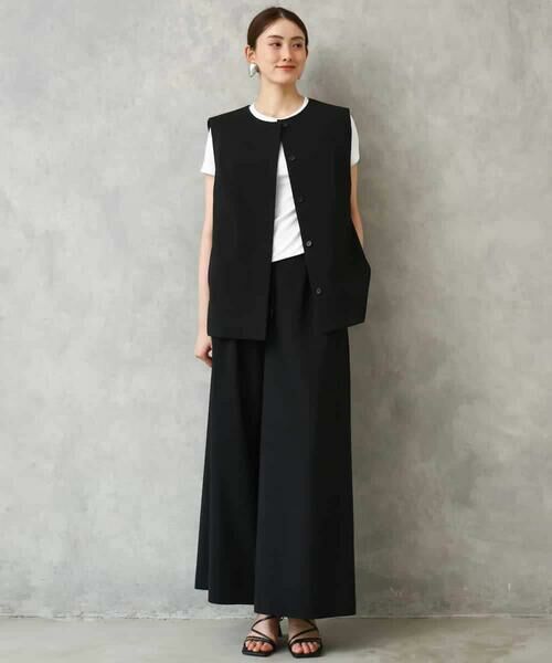 MICHEL KLEIN / ミッシェルクラン ノーカラージャケット | [セットアップ対応]ノーカラージレ | 詳細3