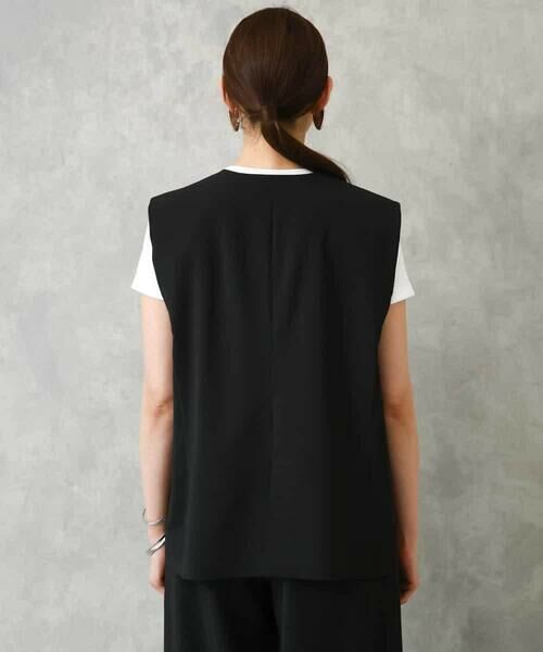 MICHEL KLEIN / ミッシェルクラン ノーカラージャケット | [セットアップ対応]ノーカラージレ | 詳細30