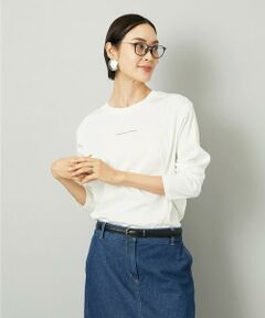 MICHEL KLEIN / ミッシェルクラン カットソー | ミニマルロゴ ロングスリーブTシャツ