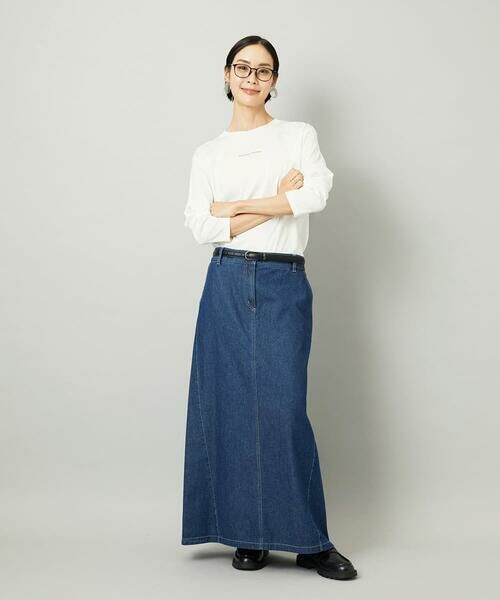 MICHEL KLEIN / ミッシェルクラン カットソー | ミニマルロゴ ロングスリーブTシャツ | 詳細10