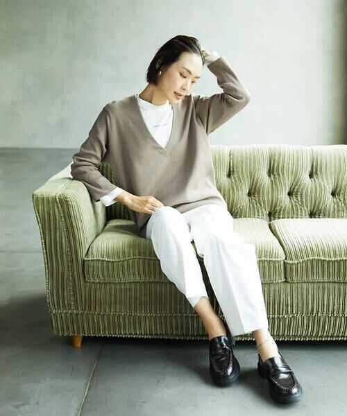 MICHEL KLEIN / ミッシェルクラン カットソー | ミニマルロゴ ロングスリーブTシャツ | 詳細4