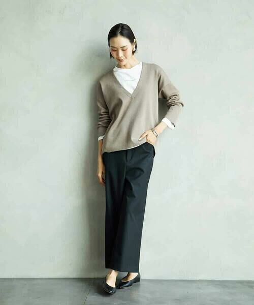 MICHEL KLEIN / ミッシェルクラン カットソー | ミニマルロゴ ロングスリーブTシャツ | 詳細5