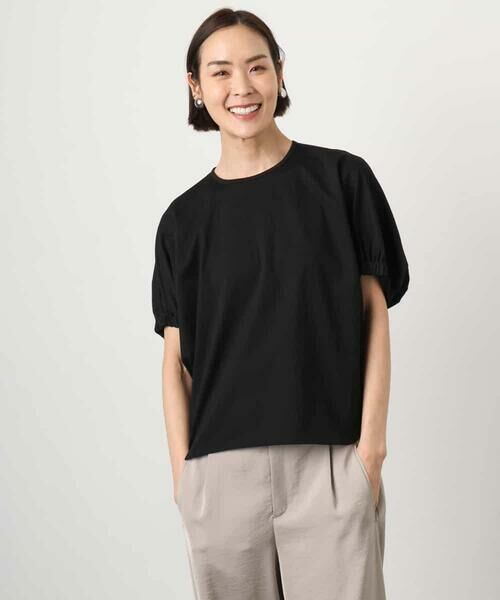 MICHEL KLEIN / ミッシェルクラン カットソー | [接触冷感]サッカードルマンスリーブカットソー | 詳細1