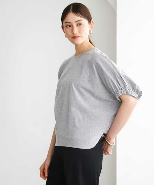 MICHEL KLEIN / ミッシェルクラン カットソー | [接触冷感]サッカードルマンスリーブカットソー | 詳細14