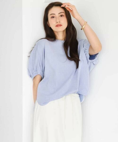 MICHEL KLEIN / ミッシェルクラン カットソー | [接触冷感]サッカードルマンスリーブカットソー | 詳細24