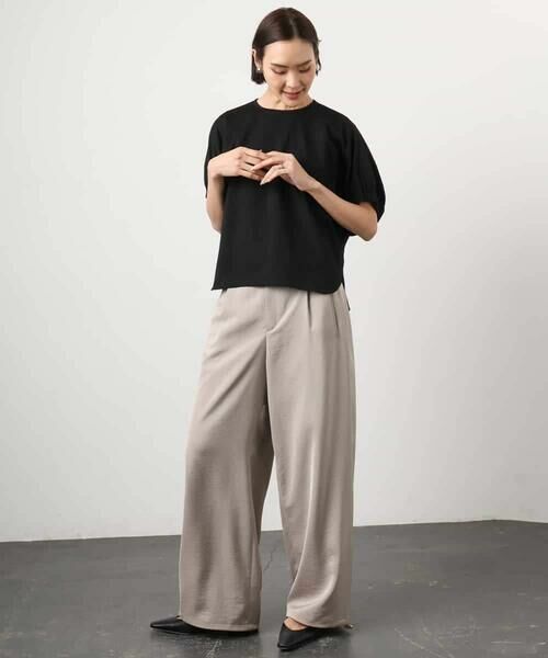 MICHEL KLEIN / ミッシェルクラン カットソー | [接触冷感]サッカードルマンスリーブカットソー | 詳細5