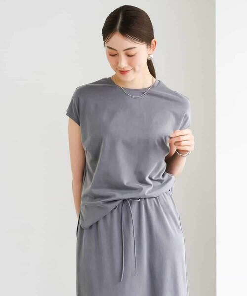 MICHEL KLEIN / ミッシェルクラン カットソー | [セットアップ対応]ヴィンテージサテンTブラウス | 詳細12