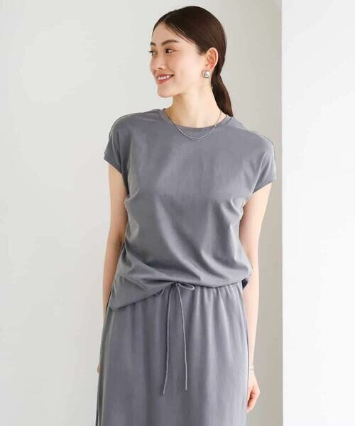 MICHEL KLEIN / ミッシェルクラン カットソー | [セットアップ対応]ヴィンテージサテンTブラウス | 詳細13