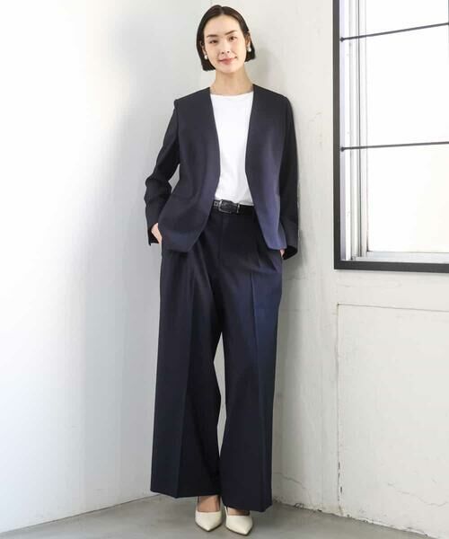 MICHEL KLEIN / ミッシェルクラン カットソー | [遮熱効果素材]ステッチレス五分袖プルオーバー | 詳細16